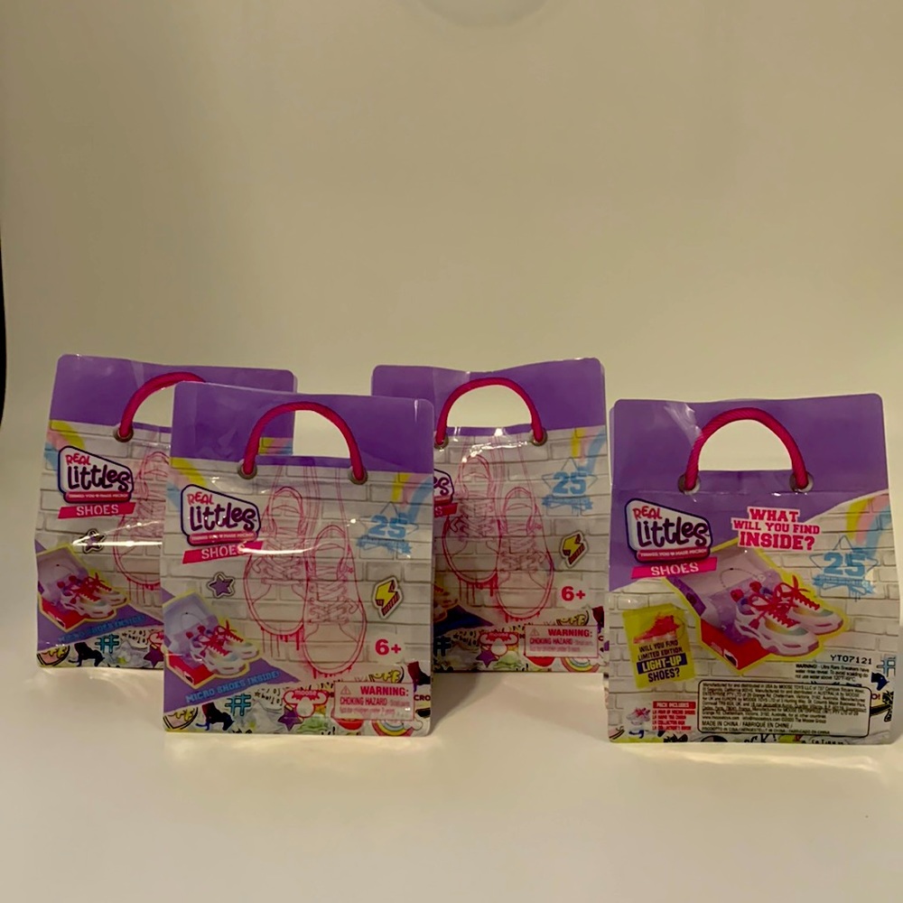 Real Little’s mini micro shoes blind bag bundle of (4) new sealed